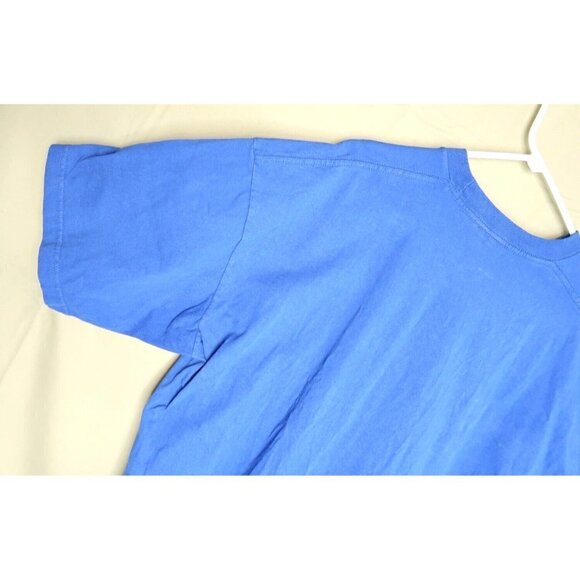 Vintage 90s Pro Club Blank Light Blue T Shirt Size Men's XXL 2X Made in the USA - Picture 7 of 12